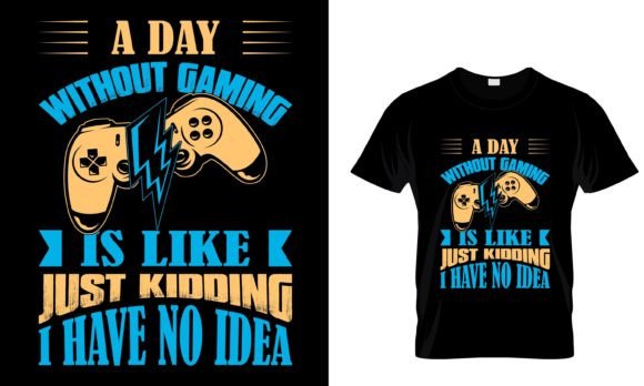 A DAY WITHOUT GAMING Graphics & Print Templates