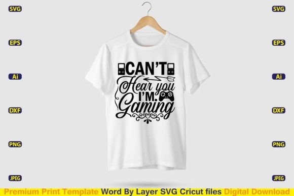 Can’t Hear You I’m Gaming: Graphics for T-Shirt Designs