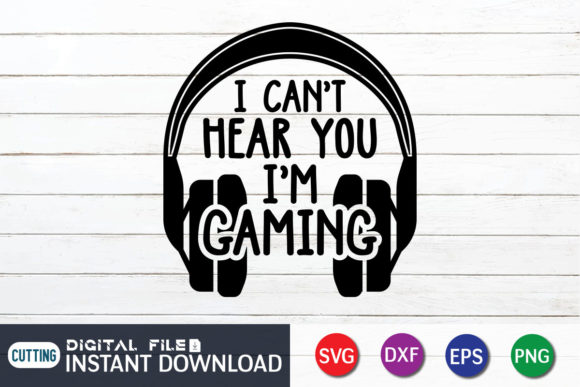 Gamer SVG for T-Shirt Designs & Graphics