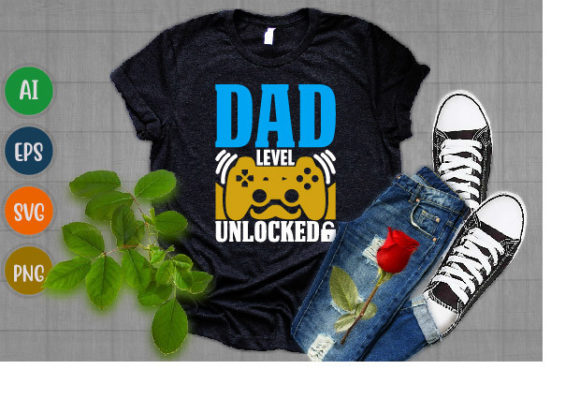 Gaming Dad Graphics for T-Shirt Designs