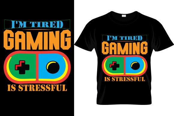 Gaming Fatigue Graphics for T-Shirt Designs