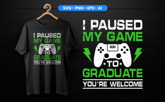 Gaming Graduation Graphics for T-Shirt Designs