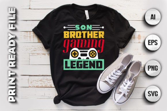 Gaming Graphics: Son Brother T-Shirt Designs