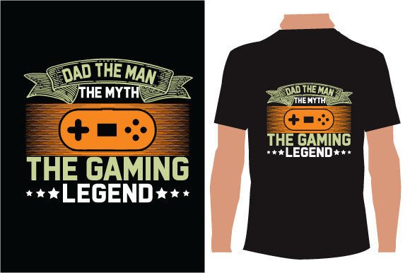Gaming Legend T-Shirt Design Graphics Review