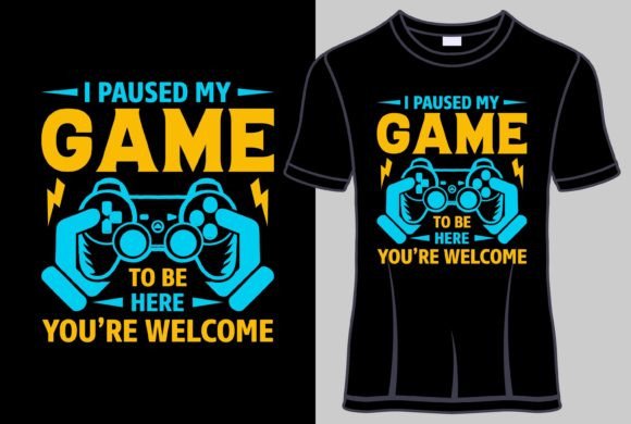 Gaming Slogan Graphics for T-Shirt Designs
