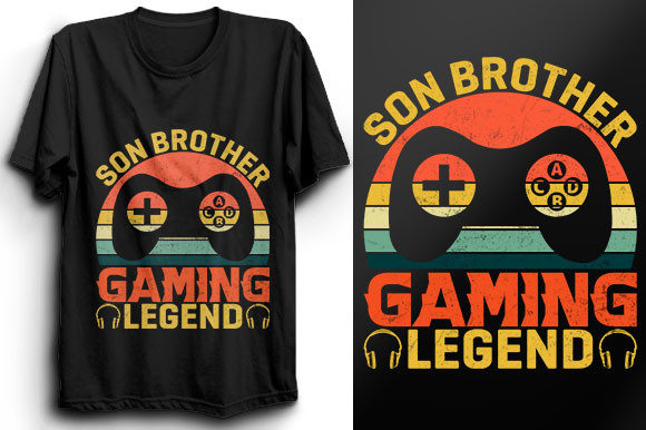 Gaming T-Shirt Design 89: Graphics for Print Templates