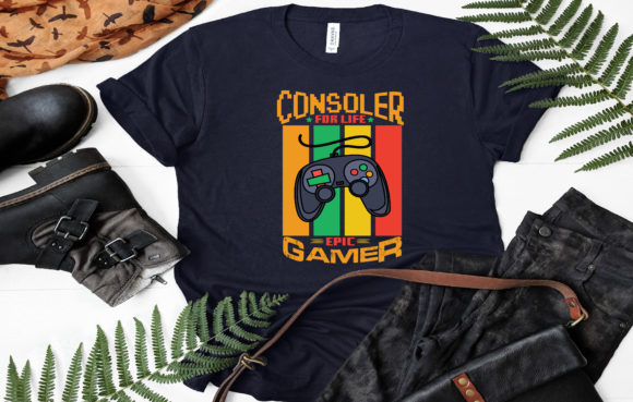 Gaming Vintage Design Svg: Graphics for T-Shirt Designs