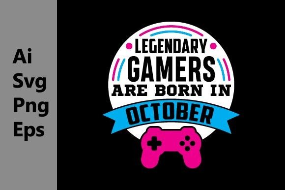 October Gaming Graphics for T-Shirt Designs