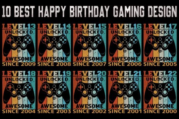 Review: Happy Birthday Gaming T-shirt Bundle 02
