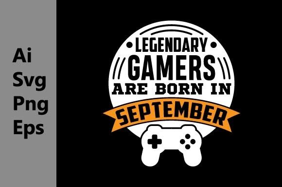 September Gaming SVG for T-Shirt Designs