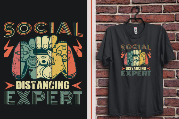 Social Distancing Expert Gaming Graphics & Print Templates