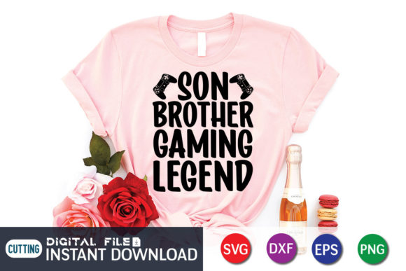 Son Brother Gaming Legend Graphics for T-Shirt Designs