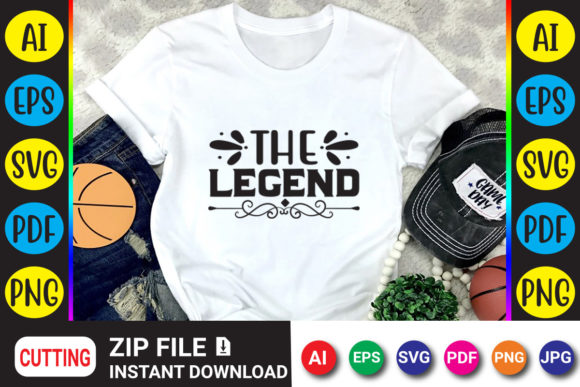 The Legend Gaming T-Shirt Design: Graphics for Branding