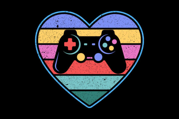 Valentine's Gamer Graphics & Print Templates