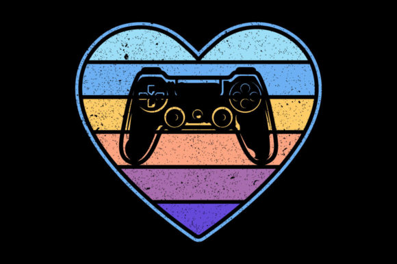 Valentine’s Gaming Shirt Graphics & Print Templates